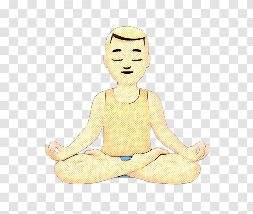 Sitting Meditation Head Yoga Yellow - Joint Sculpture Transparent PNG