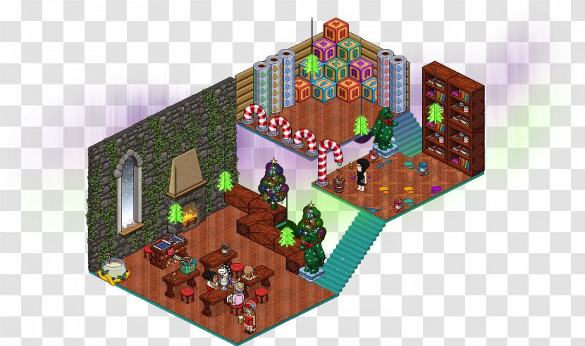 Habbo Game Laboratory Room Christmas - Http Cookie - Home Transparent PNG