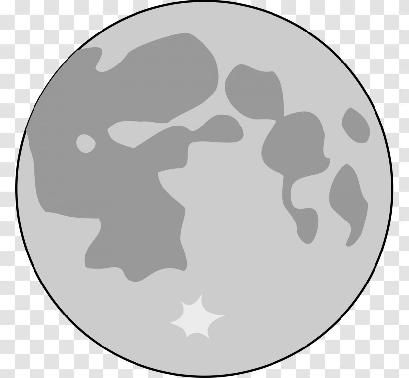 Full Moon Lunar Phase Drawing - Geology Of The Transparent PNG