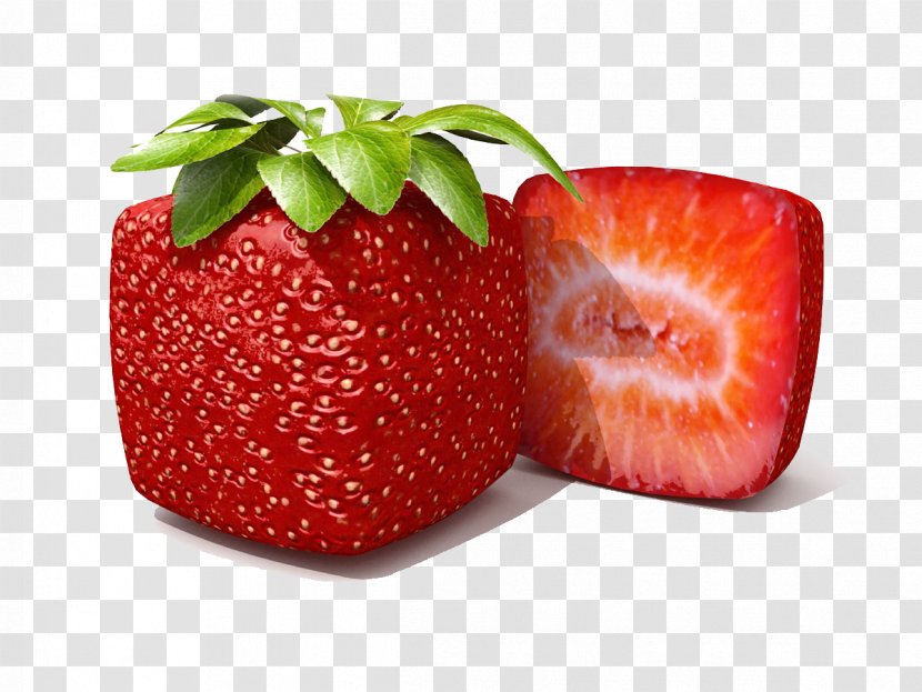 Strawberry Fruit Square Illustration - Stock Photography - Creative Transparent PNG