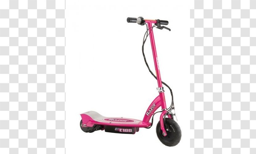 Electric Motorcycles And Scooters Vehicle Razor Kick Scooter - Magenta Transparent PNG