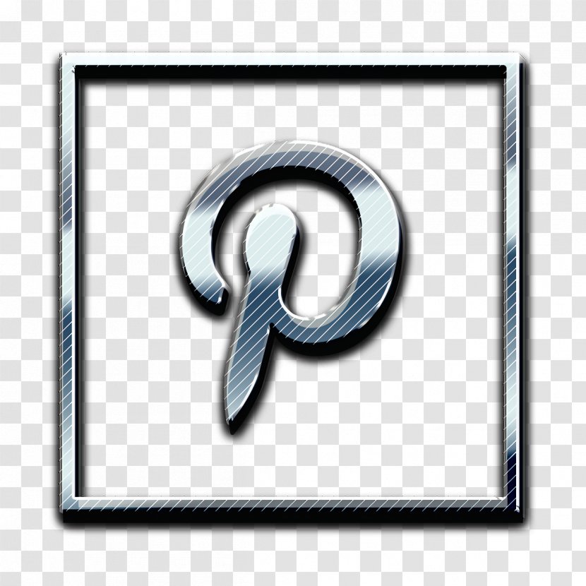 Logo Icon Media Pinterest - Rectangle - Metal Transparent PNG