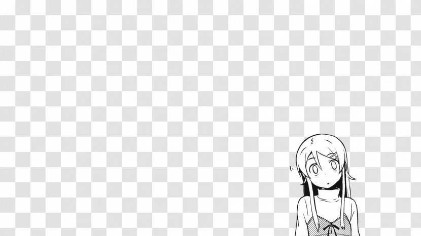 Black And White Monochrome Photography Homo Sapiens Facial Expression Smile - Silhouette - Oreimo Transparent PNG