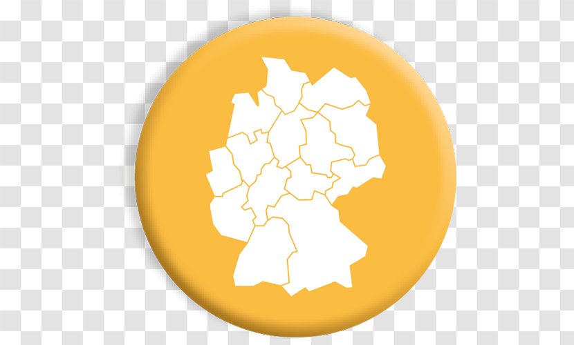 Germany Map Black And White - Yellow Transparent PNG