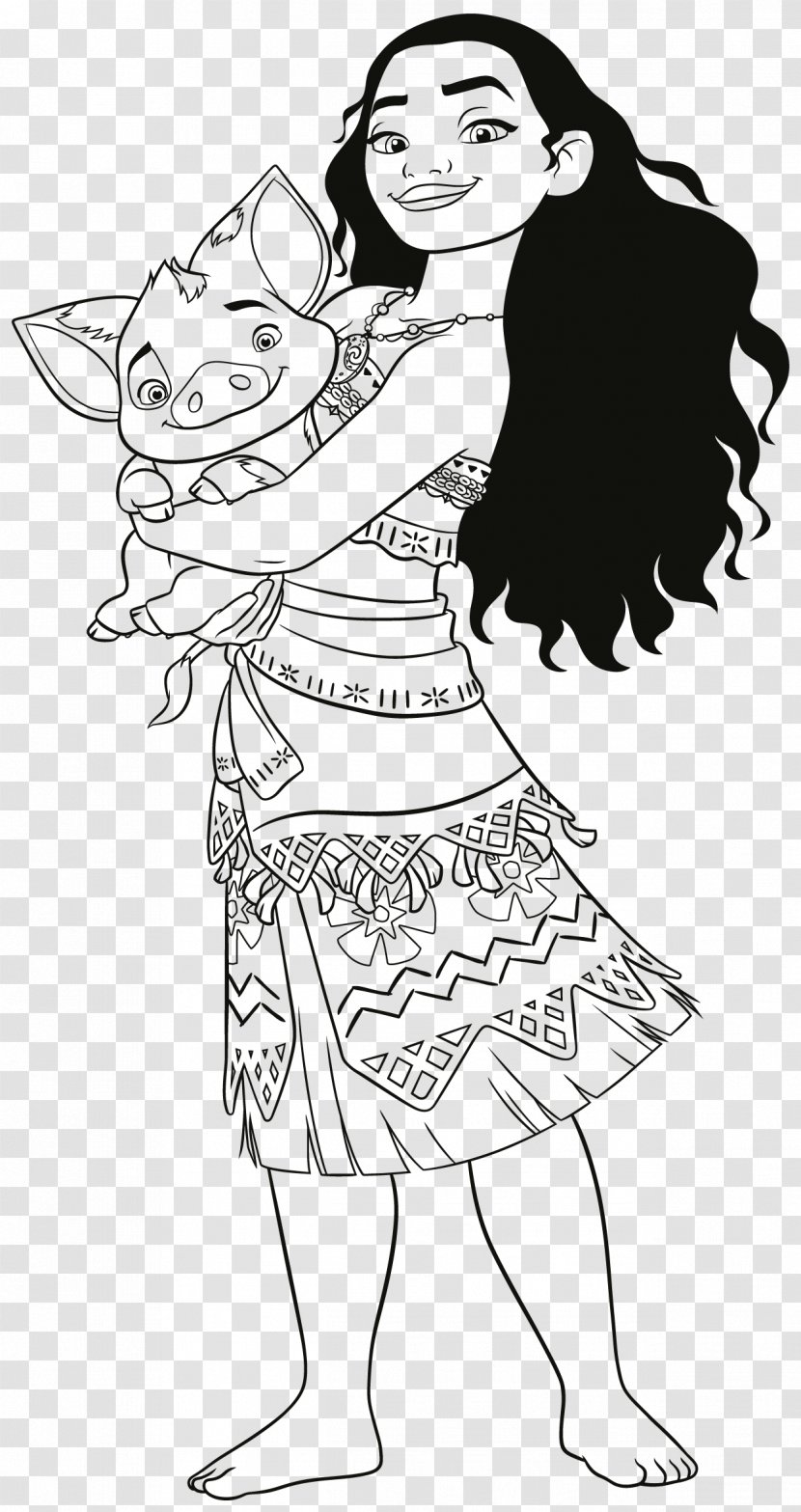 Coloring Book Connect The Dots Walt Disney Company Hei Rooster Child - Tree - Moana Transparent PNG