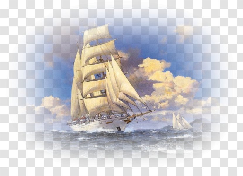 Wind Cartoon - Boat - Brig Clipper Transparent PNG