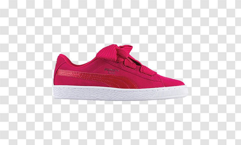 Puma Sports Shoes Suede Clothing - White - Pink For Women 8 Transparent PNG