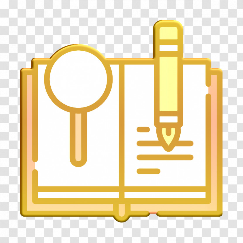 Research Icon Copywriting Icon Book Icon Transparent PNG