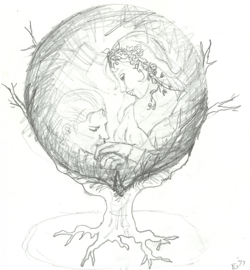 Crystal Ball Drawing Pencil Sketch - Plant - Of Transparent PNG