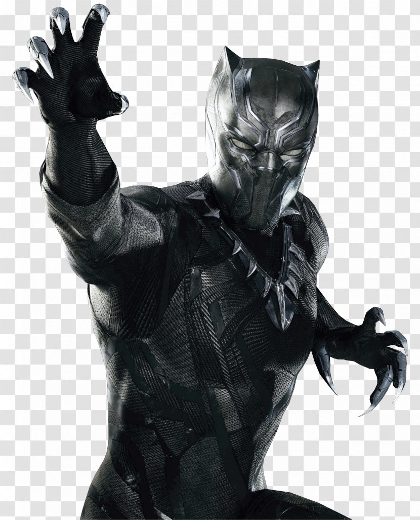 Black Panther Marvel Cinematic Universe Superhero Movie Clip Art - Figurine Transparent PNG