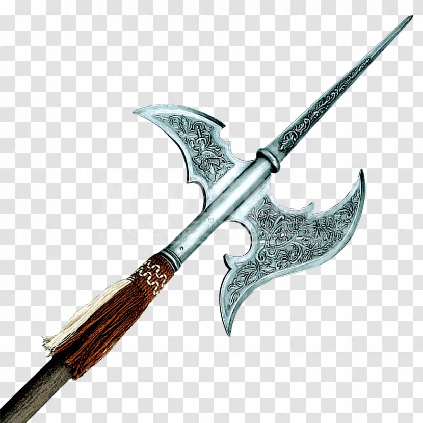 Halberd Middle Ages 16th Century Bardiche Weapon - Chivalry Medieval Warfare Transparent PNG