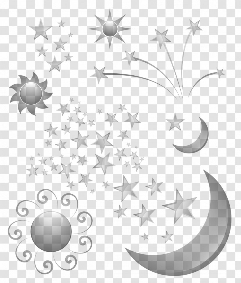 Clip Art Star Image Illustration Shirt - Moon - Clipart Stars Transparent PNG