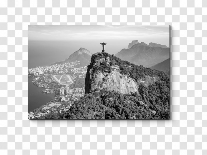 Christ The Redeemer Sugarloaf Mountain Iguazu Falls Travel Sacred Valley - Monochrome Photography Transparent PNG