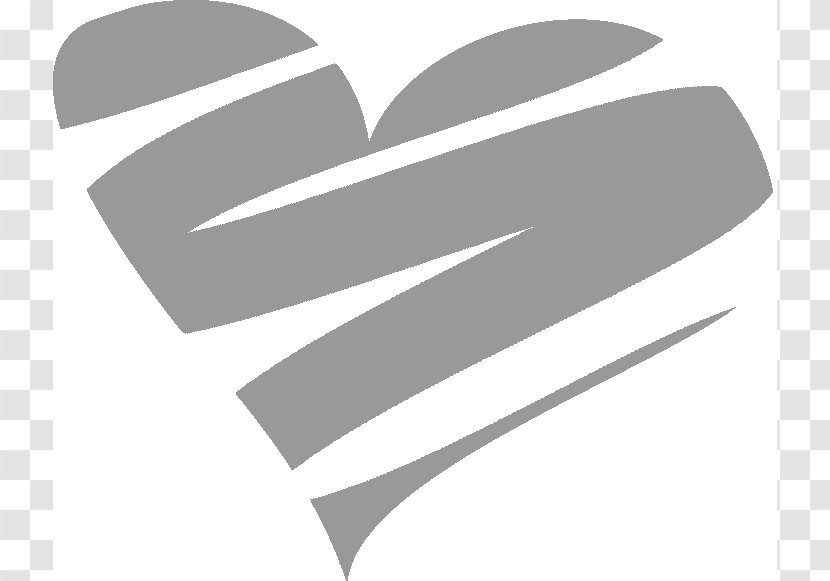 Heart Clip Art - Logo - Grey Transparent PNG