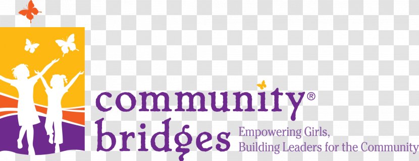 Community Bridges Logo Brand Font Yellow - Peer Mentoring Transparent PNG