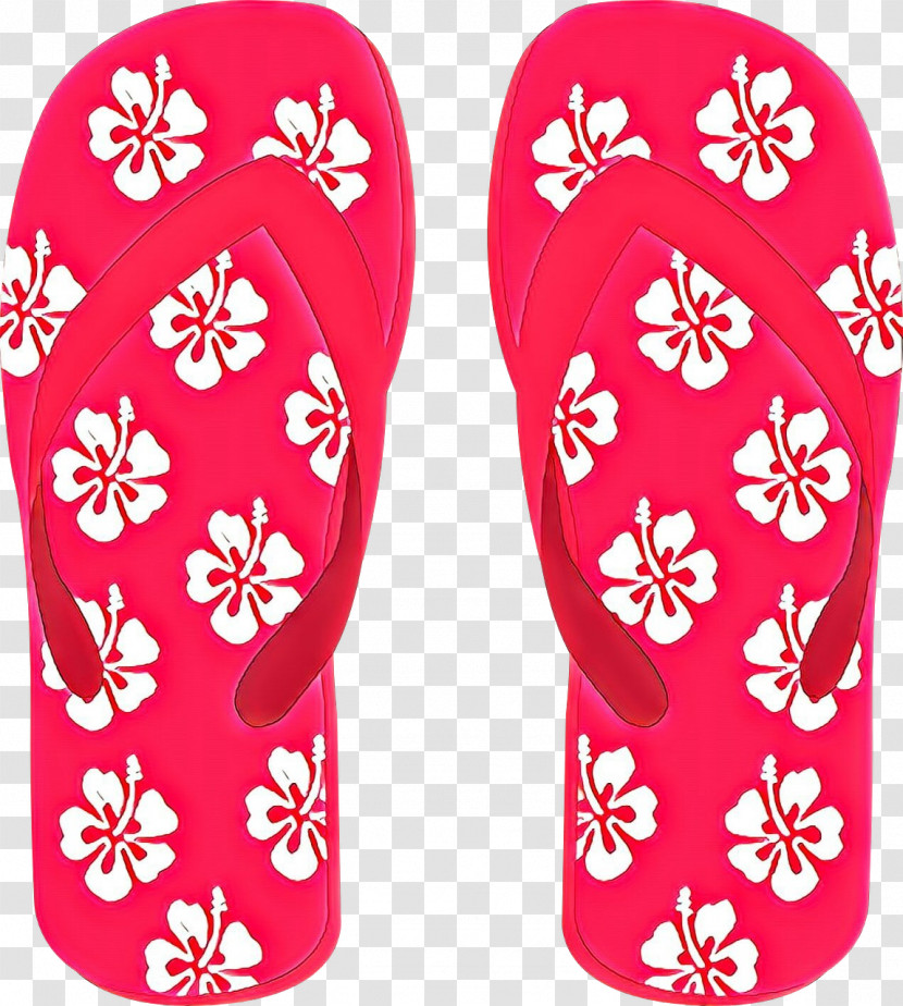 Flip-flops Footwear Pink Slipper Magenta Transparent PNG