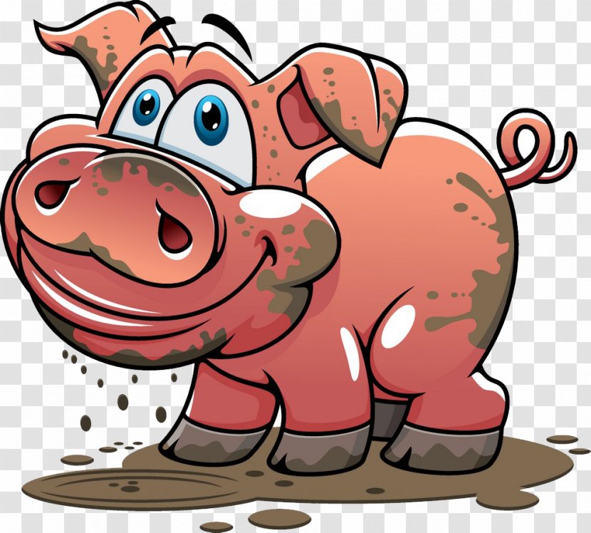 Domestic Pig Royalty-free Stock Photography Clip Art - Dirty Transparent PNG