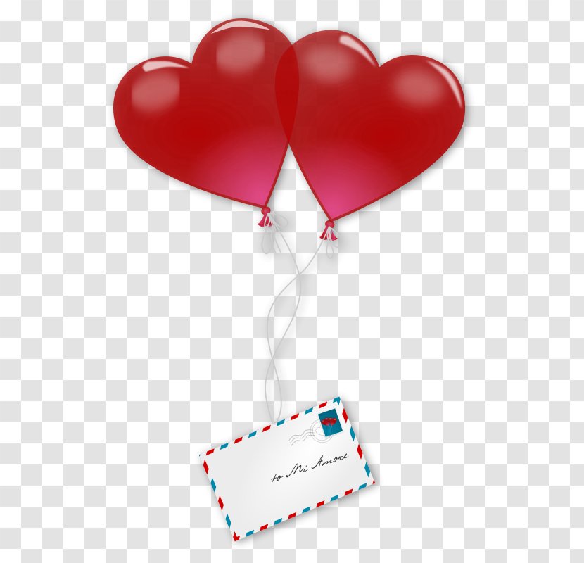 Heart Email Valentines Day Clip Art - Cartoon - Love Note Cliparts Transparent PNG