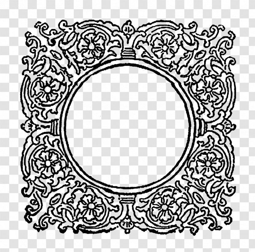 Digital Stamp Picture Frames Computer Decorative Arts Pattern - Componentes Para Ordenadores - Flourish Frame Transparent PNG