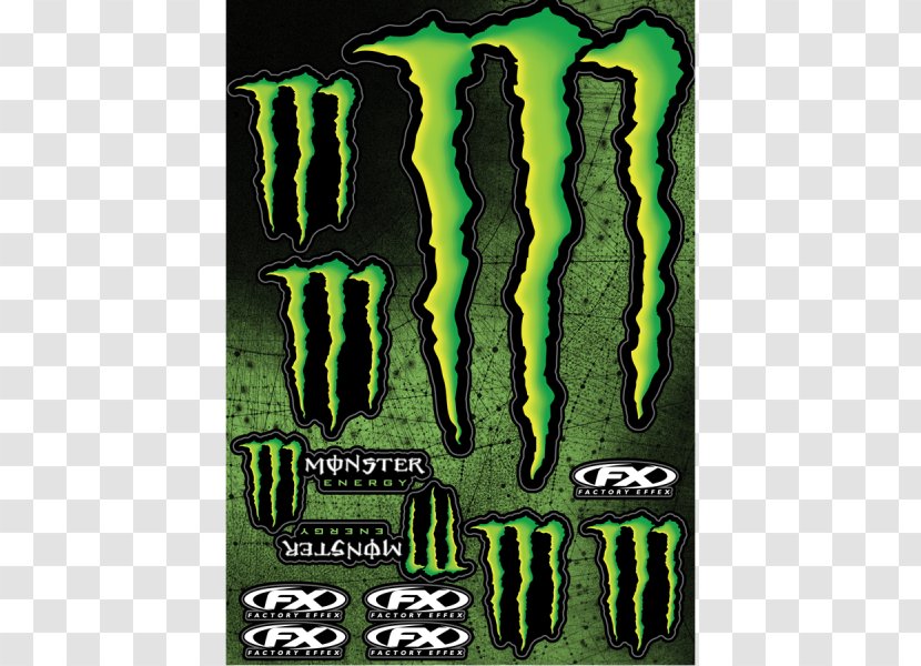 Monster Energy Sticker Decal Rockstar Motorcycle Transparent PNG