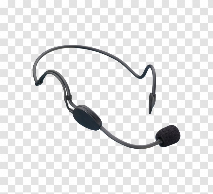 Wireless Microphone Noise-cancelling Headphones Headset - Wearing A Transparent PNG