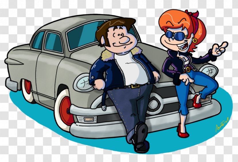 Cartoon 1950s Clip Art - Vehicle - Customs Transparent PNG