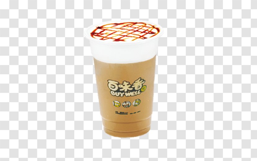Latte Macchiato Milkshake Frappxe9 Coffee Caffxe8 Mocha - Cafe - Free Tea Cup Buckle Material Transparent PNG
