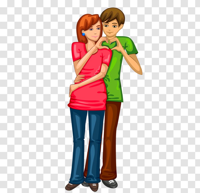 Cartoon Illustration - Tree - Love Couple Transparent PNG