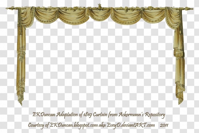 Window Theater Drapes And Stage Curtains Clip Art - Picture Frame Transparent PNG