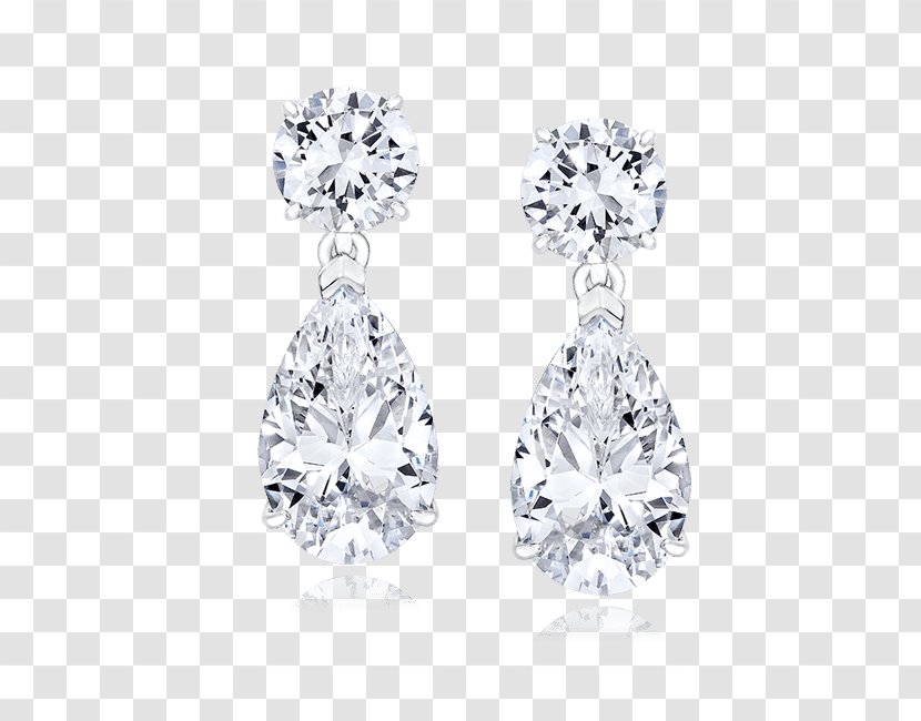 Earring Cubic Zirconia Jewellery Clothing Fashion - Accessory - Long Diamond Shape Earrings Transparent PNG