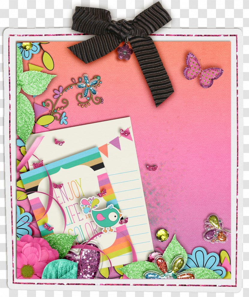 Paper Picture Frames Pink M - Garden Party Transparent PNG