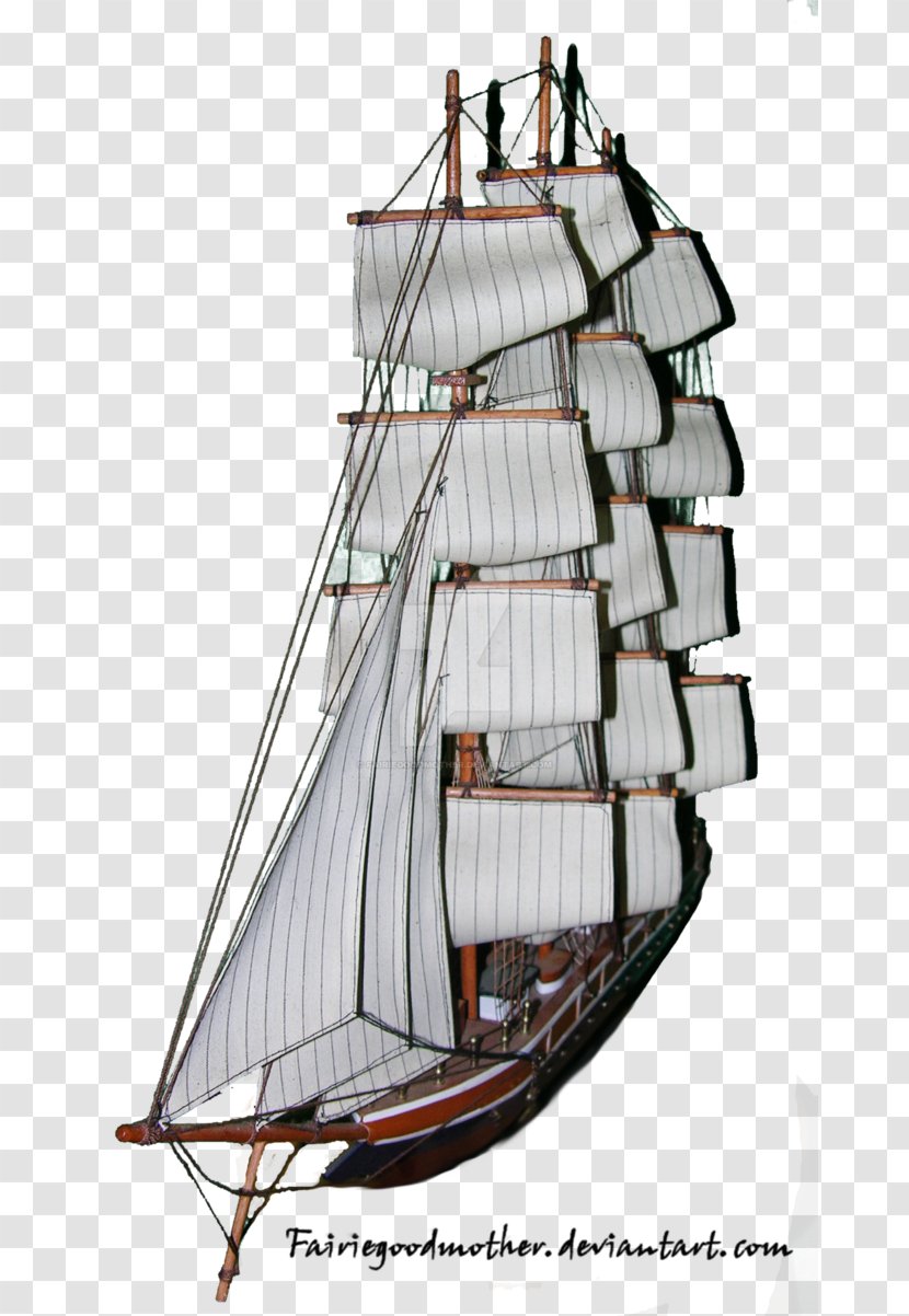 Tall Ship Brigantine Watercraft Sail - Of The Line - Pirate Transparent PNG