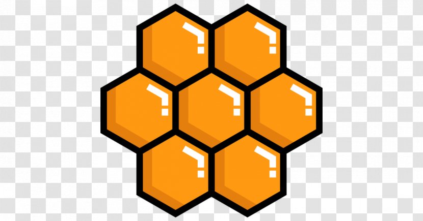 Beehive Honeycomb Clip Art Vector Graphics - Orange - Bee Transparent PNG