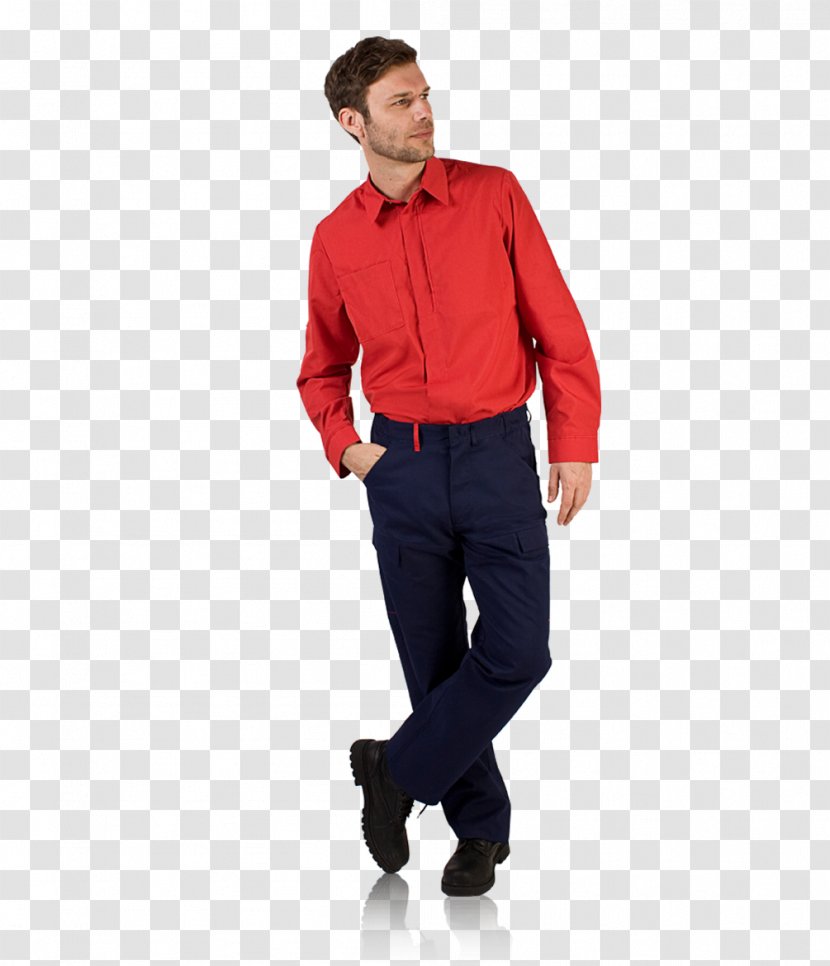 Jeans T-shirt Pants Fashion Polo Shirt - Button Transparent PNG