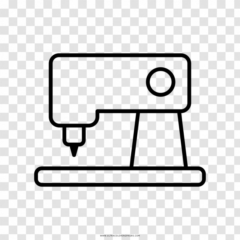 Sewing Machines Drawing Coloring Book - Sew Transparent PNG