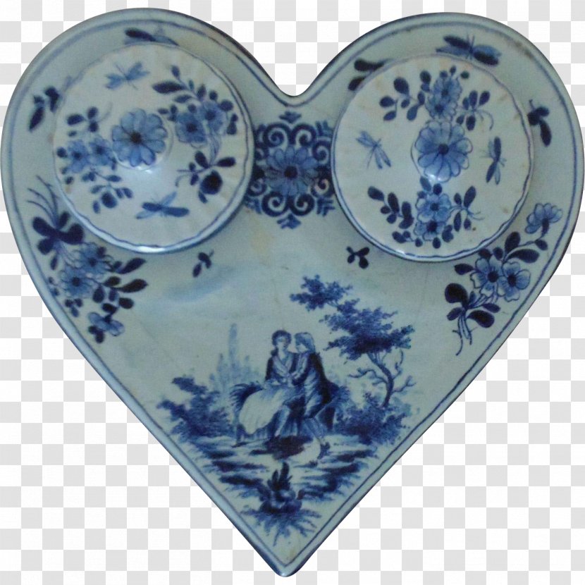 Delftware Porcelain Ceramic Blue And White Pottery - Maiolica - Antique Transparent PNG