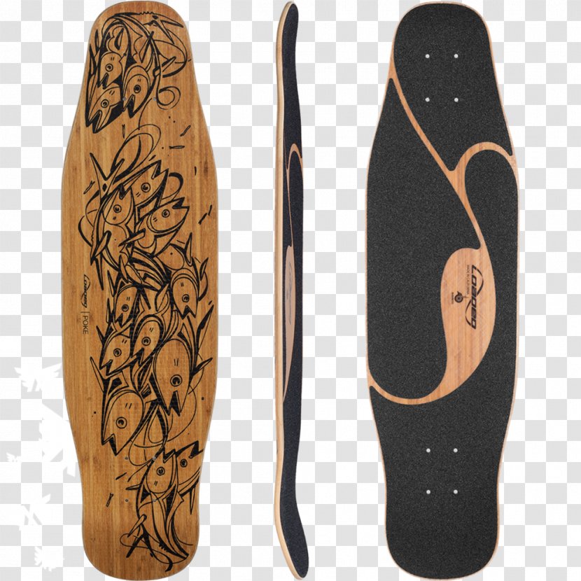 Poke Ceviche Skateboarding Longboard - Flex Transparent PNG