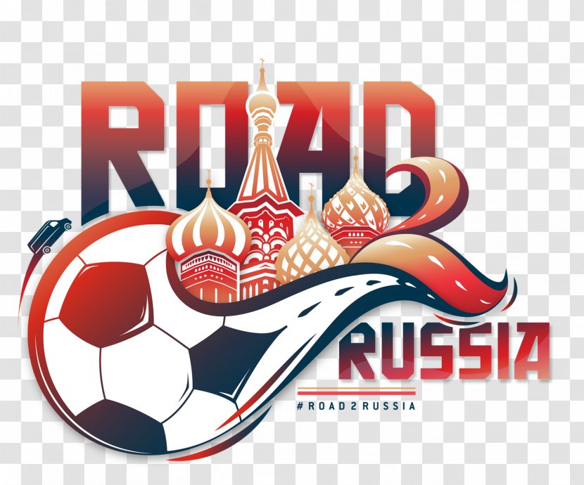Road 2 Russia 2018 World Cup Logo Football Transparent PNG