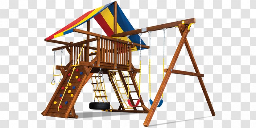 Swing Playground Slide Jungle Gym Toy - Wooden Canopy Transparent PNG