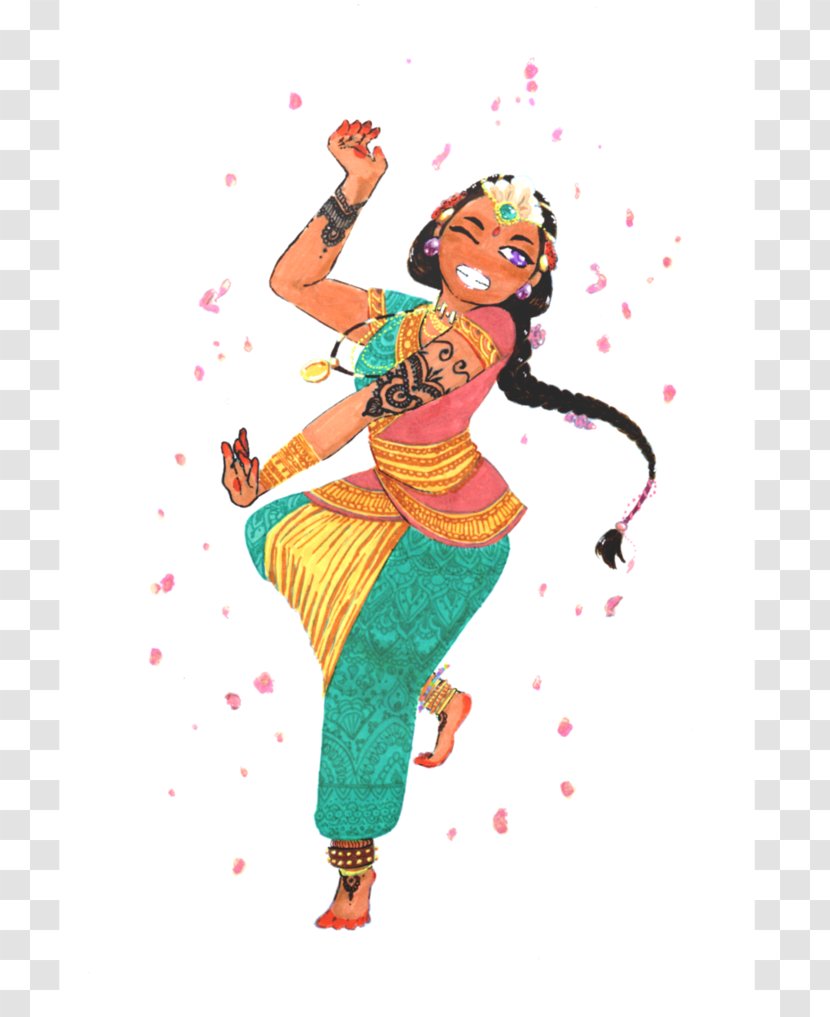 Art Model Sheet Drawing - Character - Indian Dance Transparent PNG