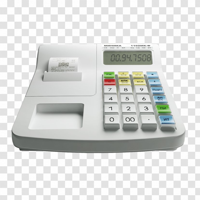 Cash Register Price Cashier Point Of Sale GSM - Weighing Scale - Letterhand Transparent PNG