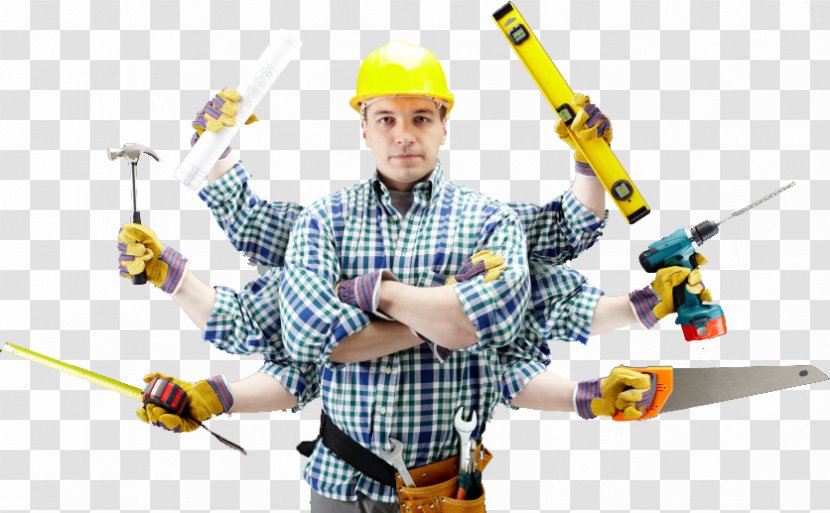 Home Repair Handyman General Contractor Improvement Renovation - Construction Worker Transparent PNG