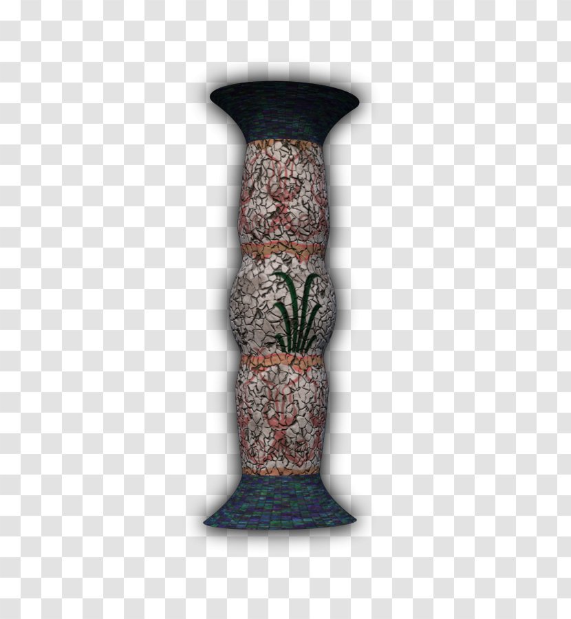 Ceramic Vase - Egyptian Pillar Transparent PNG