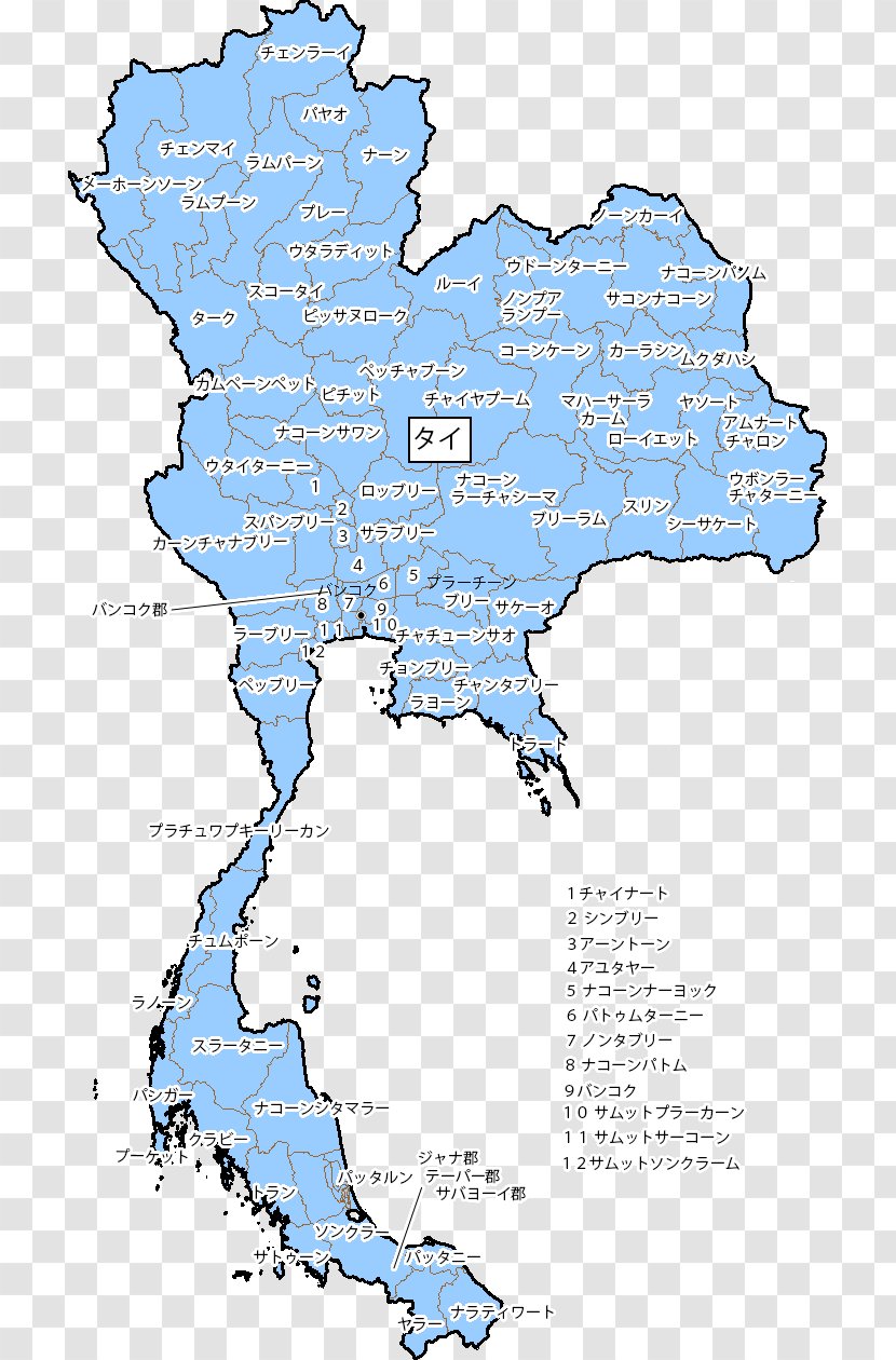 Ubon Ratchathani GADM Provinces Of Thailand Map Water Resources - Infect Transparent PNG