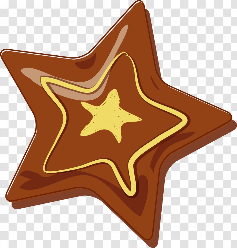 Pentagram Icon - Photography - Cartoon Brown Star Transparent PNG