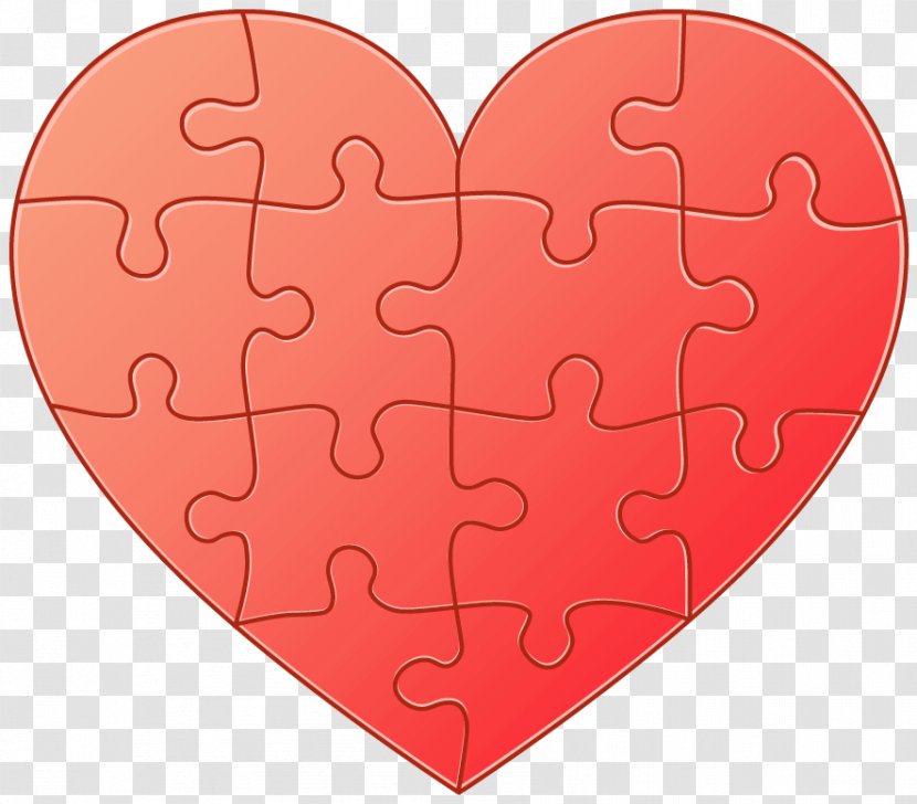 Image File Formats Lossless Compression - Silhouette - Puzzle Heart Clipart Transparent PNG