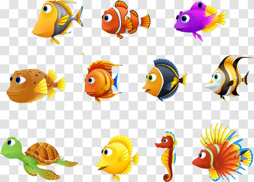Seahorse Finding Nemo Ocellaris Clownfish Turtle - Character Transparent PNG