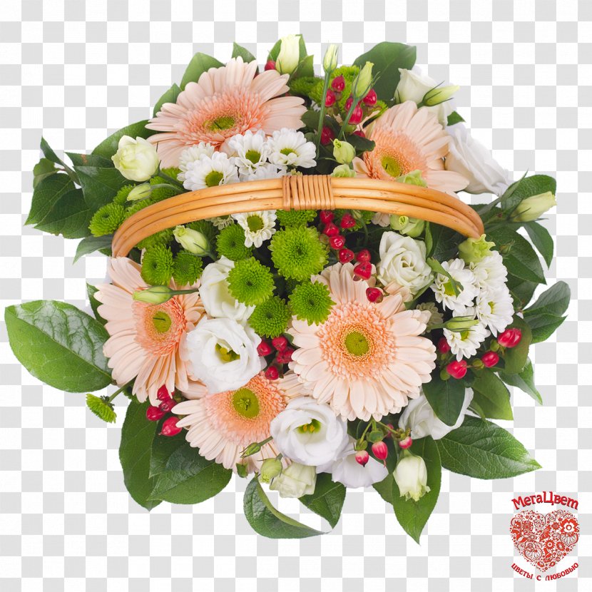 Floral Design Cut Flowers Flower Bouquet Transvaal Daisy - Flowering Plant - A Basket Of Transparent PNG
