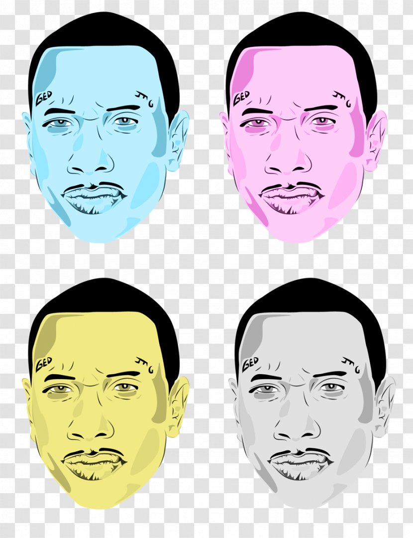Tyga Face Drawing Cartoon - Trey Songz Transparent PNG