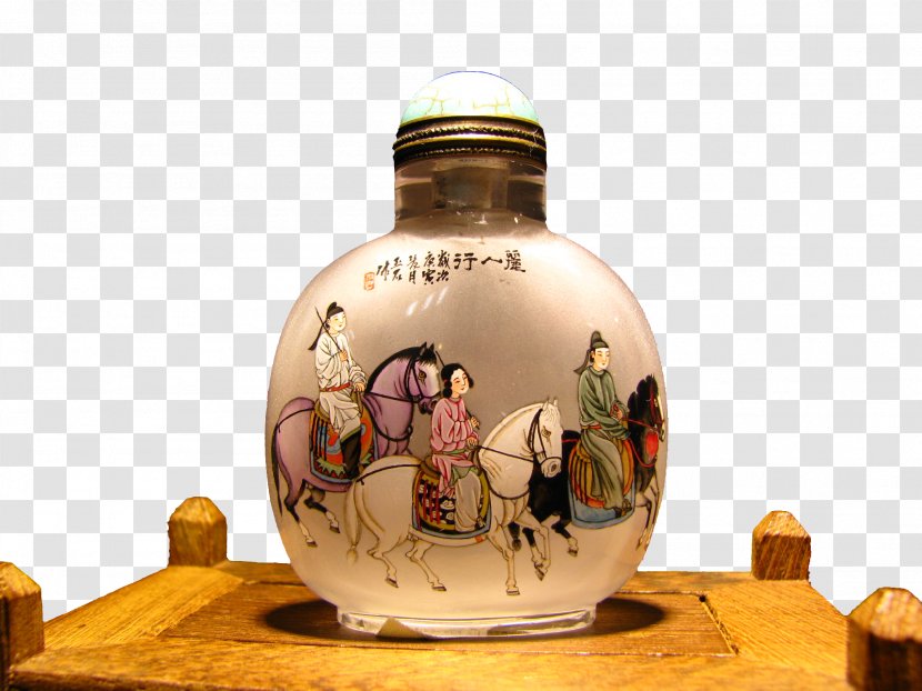 China Snuff Bottle Inner Painting - Collecting - Beauty Line Transparent PNG